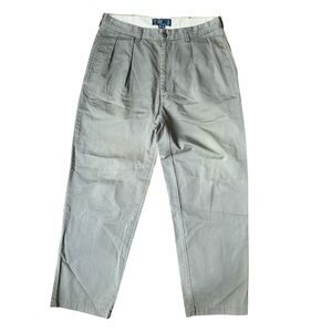 Vintage Polo Ralph‎ Lauren Andrew Pant Classic Chino Gray Size 34x30 100% Cotton